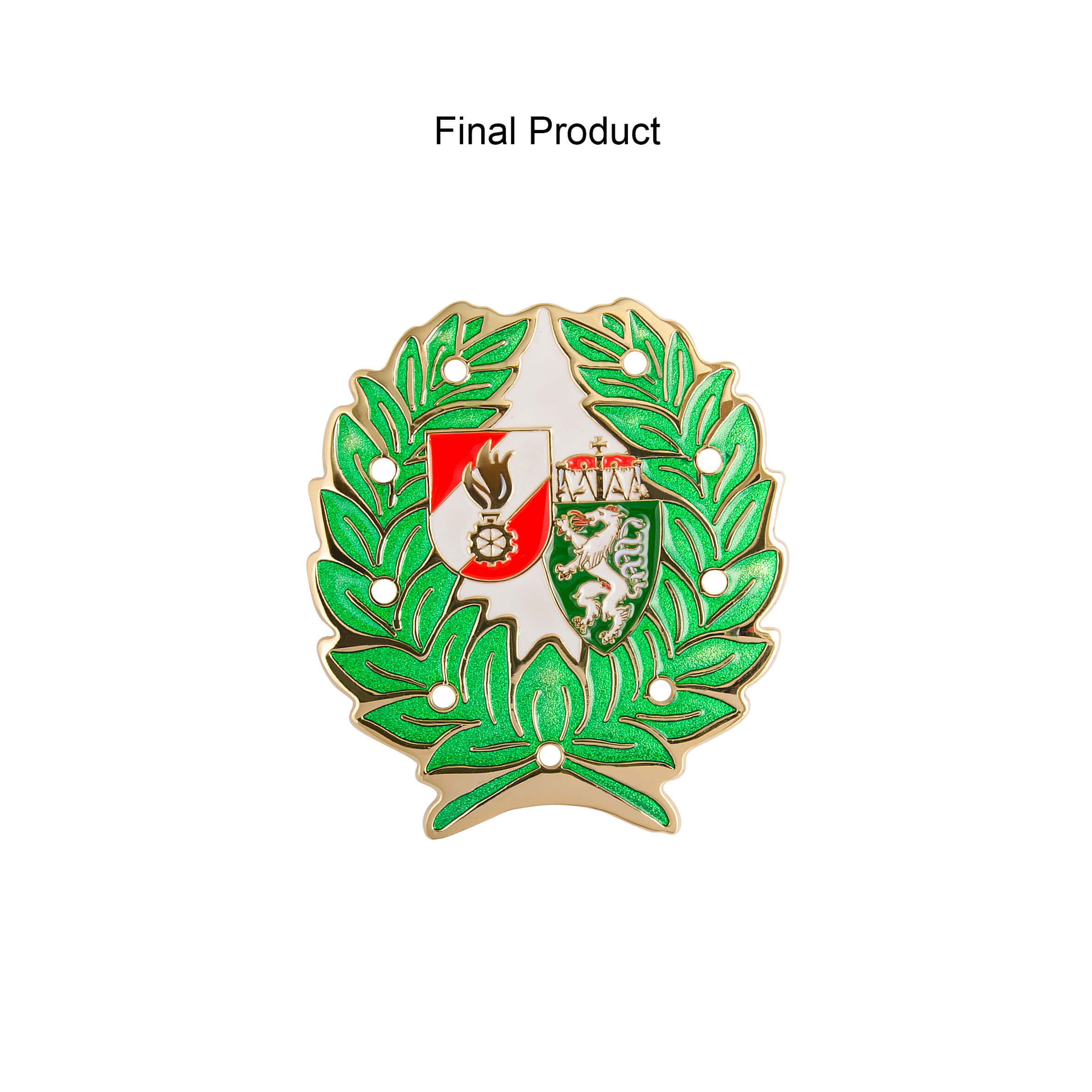 Colorful Epoxy Metal School Badge Pin