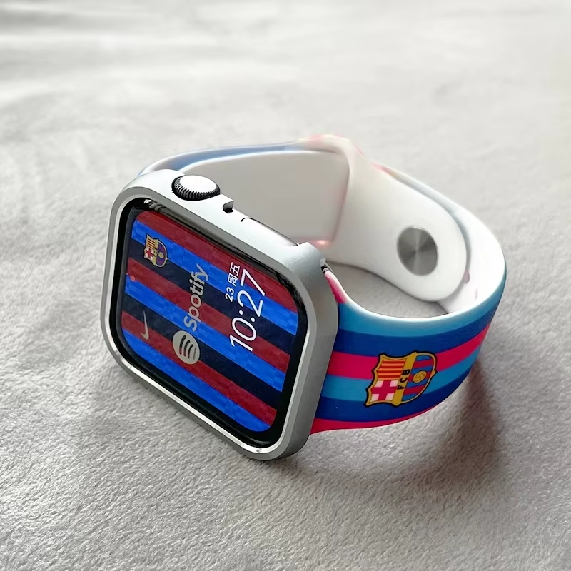 Custom Football New Iwatch Strap Rubber Watch Band Strap pic 4