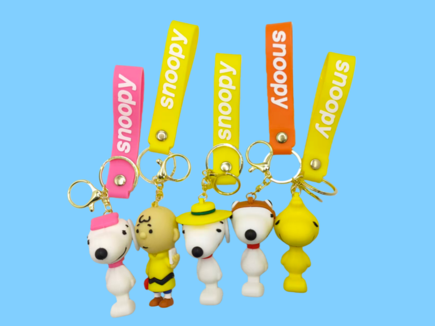 Stock $0.5/PCS source manufacturing factory Spot keychain Creative 3D Soft PVC Keychain PVC keychain pic 1