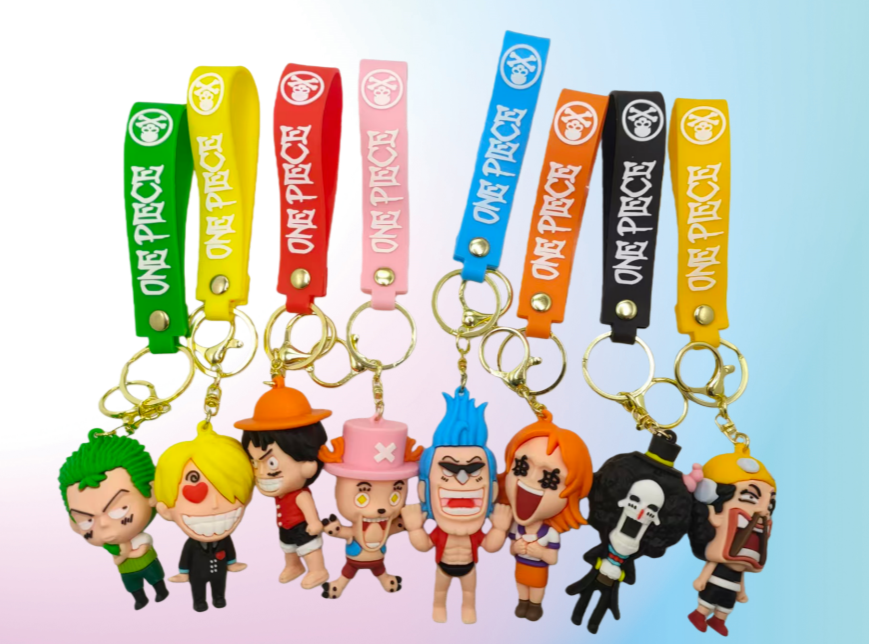 Spot Rubber keychain Creative 3D Soft PVC Doll Keychain pic 1
