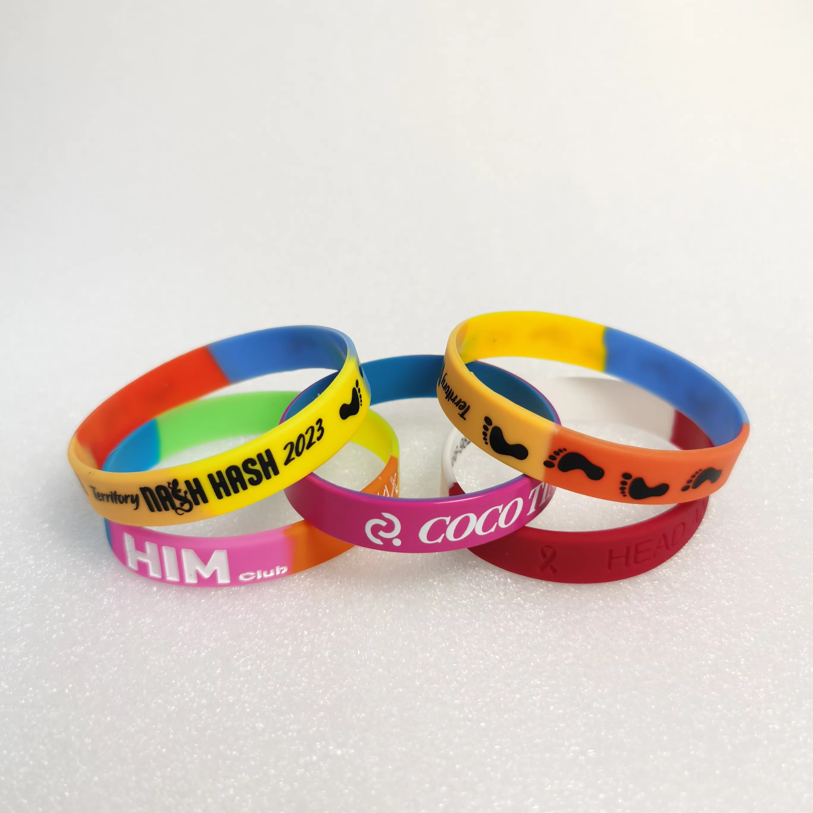 Factory Customized With logo Custom Wristband Silicone Wristbands Rubber Silicone Wristband