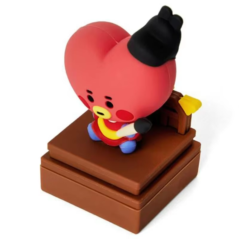 Factory Custom 3D Doll PVC Silicone Seal Cartoon Korea Small Seal Figurine Ornament Cartoon Stationery Account Decoration Seal pic 5