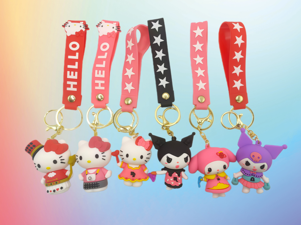Spot keychain Creative 3D Soft PVC Keychain pic 1