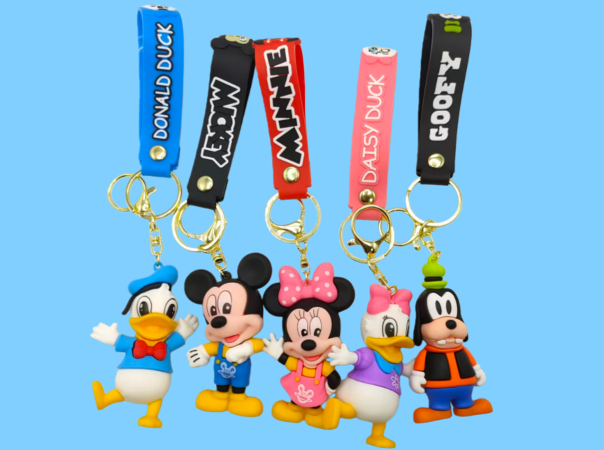 Spot keychain Creative 3D Soft PVC Rubber Keychain Factory Price pic 1