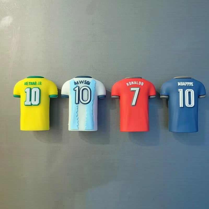 Custom High Quality 3D Rubber Soft Pvc Football Stars Refrigerator Fridge Magnet pic 6