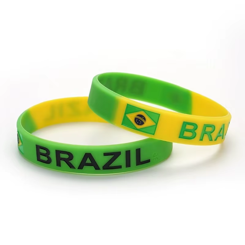Wholesale Custom Football National Team Silicone Wristband pic 3