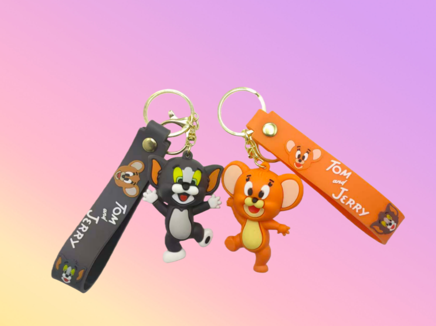 Hot Sale Spot keychain Creative 3D Soft PVC Rubber Keychain. pic 2