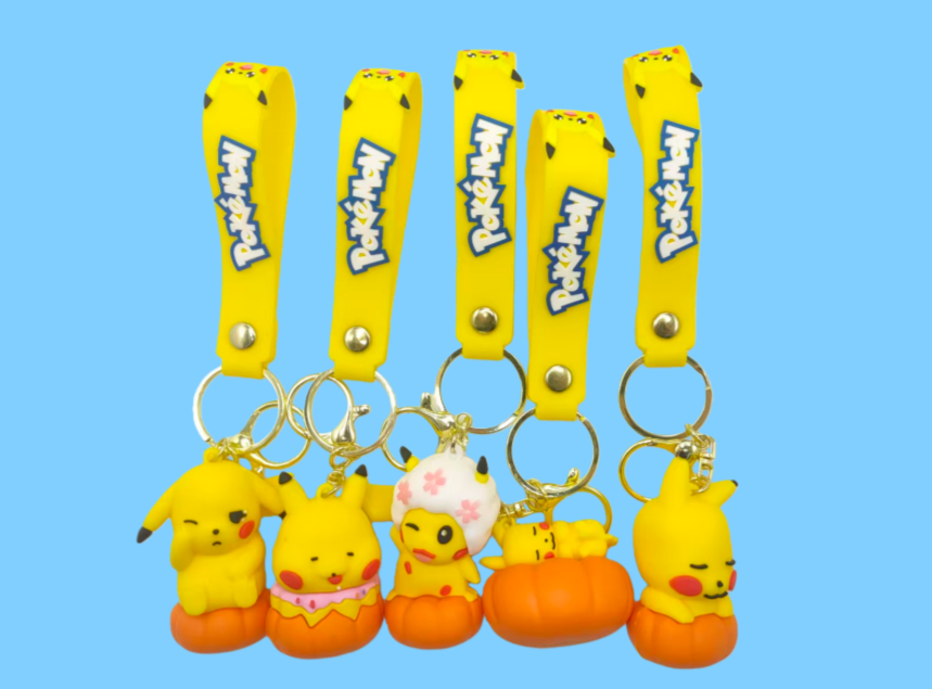 Stock $0.5/PCS Spot PVC keychain Cute Creative 3D Soft PVC Keychain Rubber Silione keychain pic 2