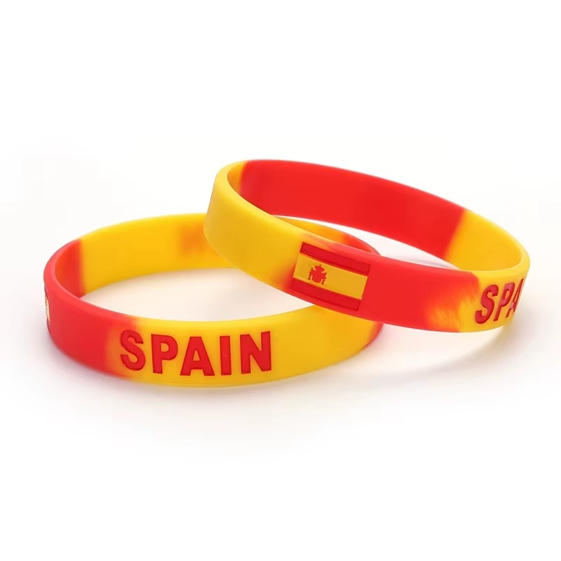 Wholesale Custom Football National Team Silicone Wristband pic 5