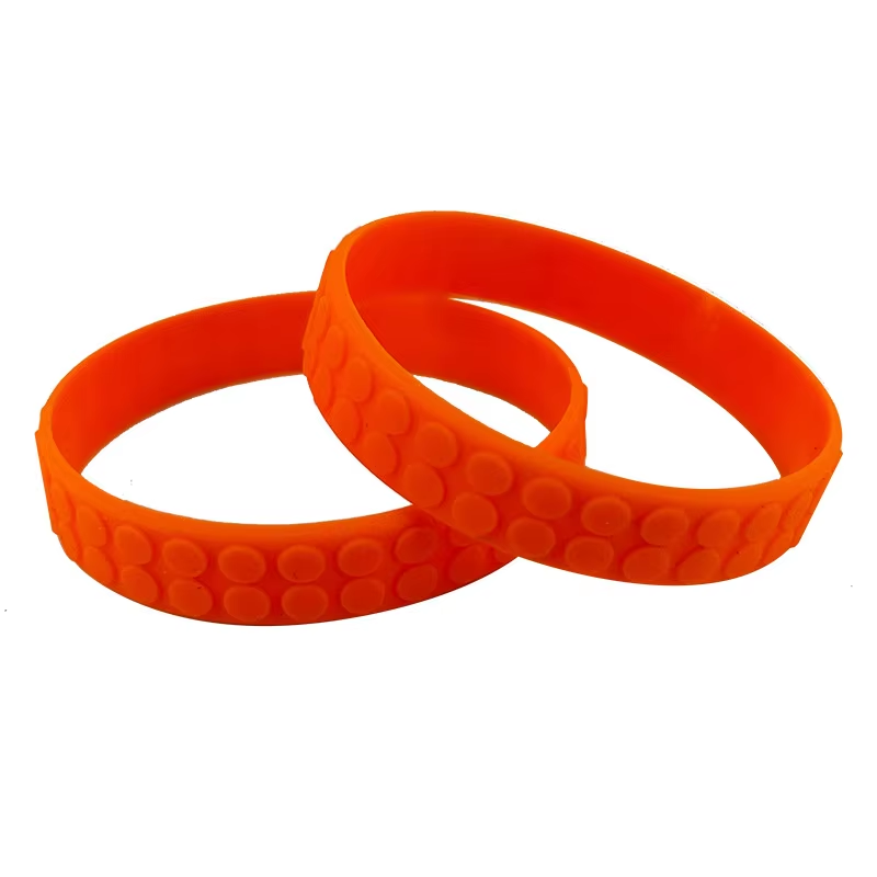 Factory Customized With logo Custom Wristband  Silicone Building Block Wristband  pic 6