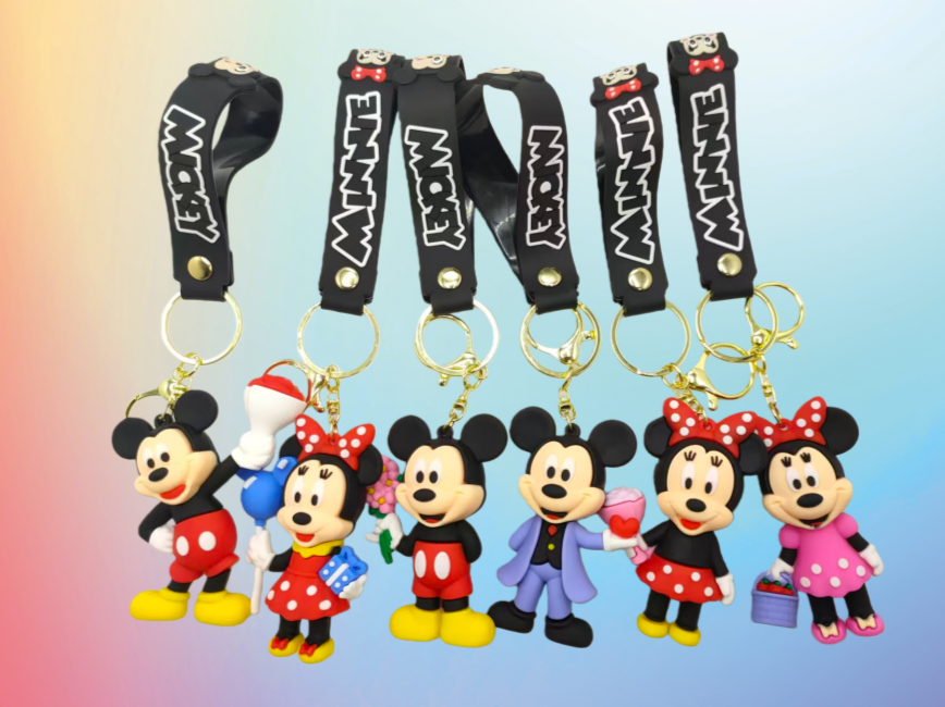 Spot keychain Creative 3D Soft PVC Rubber Keychain Factory Price