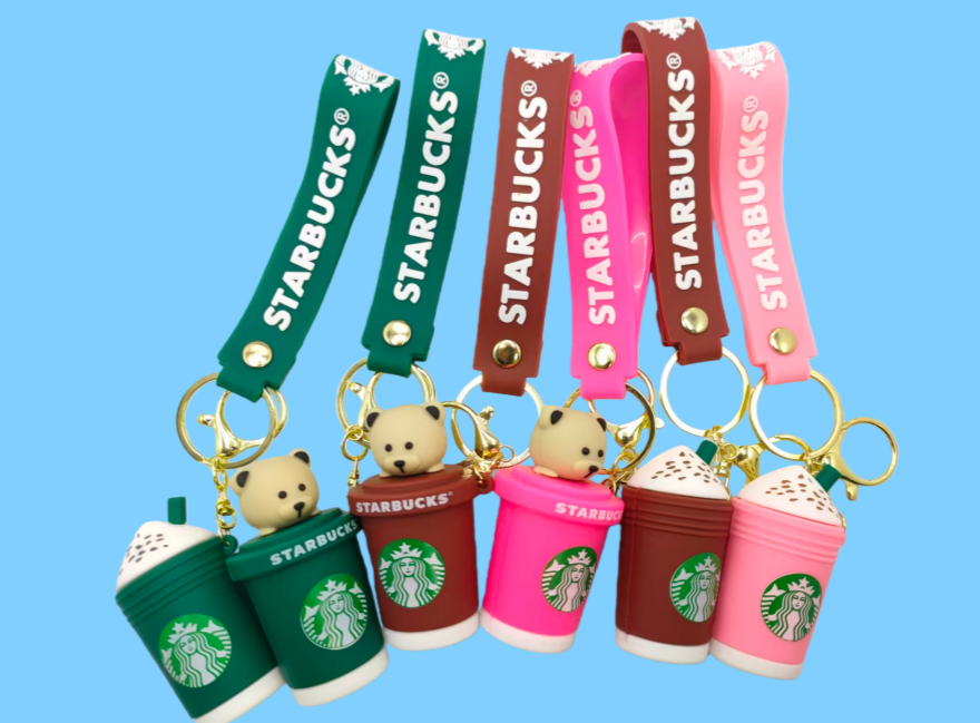 Spot Soft PVC keychain Creative 3D Rubber Keychain pic 1